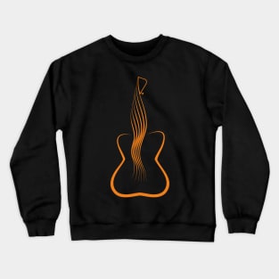 Guitar Female figure Crewneck Sweatshirt